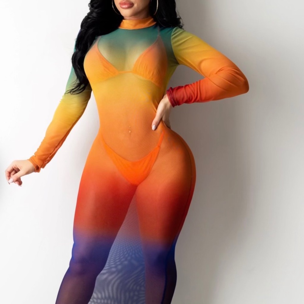 Sexy sheer summer dress